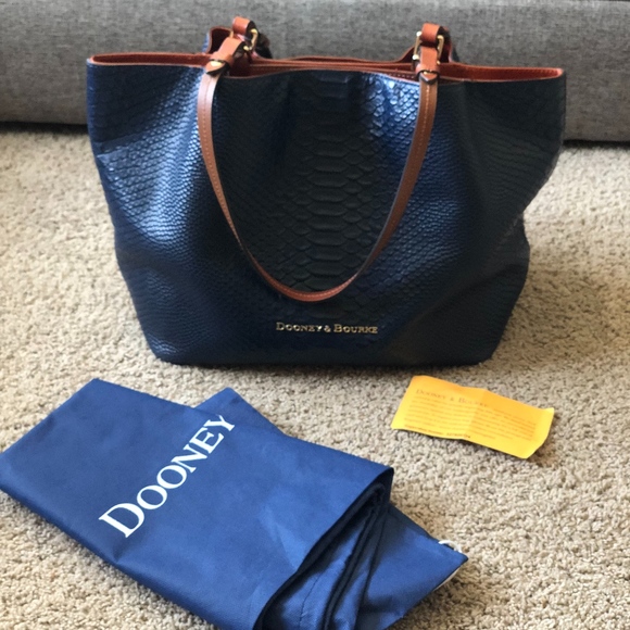 Dooney & Bourke Handbags - Dooney & Burke Caldwell Flynn Blue Handbag